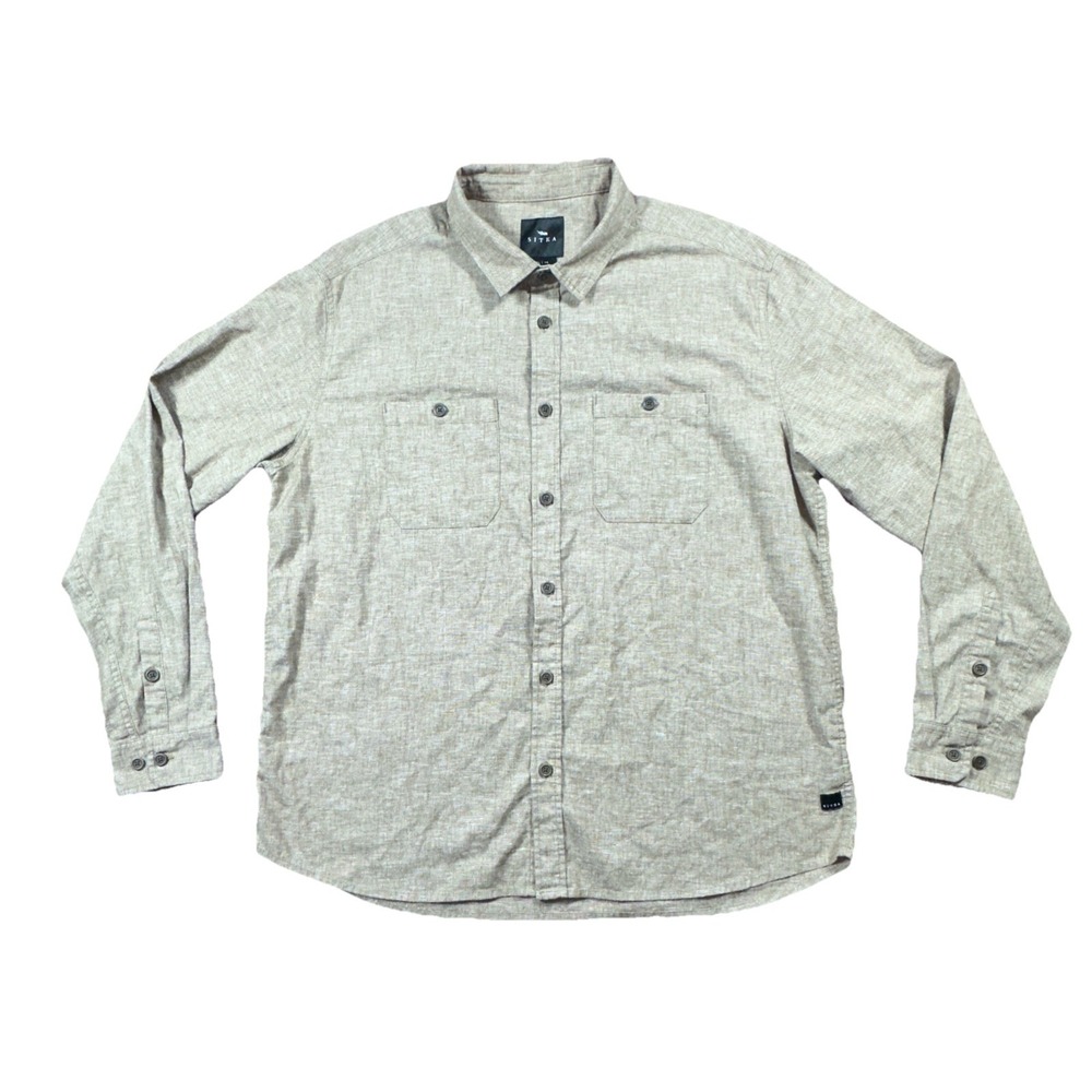 Sitka Ambary Button Up Shirt Men's Size XL Brown Casual Outdoor Hunting‎